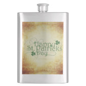 SlipperyJoe's Happy St. Patrick's Day holiday Iris フラスク (正面)