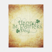 SlipperyJoe's Happy St. Patrick's Day holiday Iris フリースブランケット (正面)