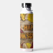 SlipperyJoe's Happy Thanksgivingカボチャ乾燥レア ウォーターボトル (左面)