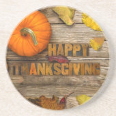 SlipperyJoe's Happy Thanksgivingカボチャ乾燥レア コースター (正面)