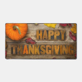 SlipperyJoe's Happy Thanksgivingカボチャ乾燥レア デスクマット (正面)