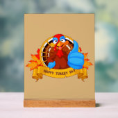 SlipperyJoe's Happy Turkey Day紅葉カート アクリルサイン (ニュートラル)