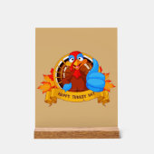 SlipperyJoe's Happy Turkey Day紅葉カート アクリルサイン (正面)
