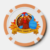 SlipperyJoe's Happy Turkey Day紅葉カート ポーカーチップ (裏面)