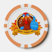 SlipperyJoe's Happy Turkey Day紅葉カート ポーカーチップ (正面)