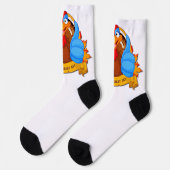 SlipperyJoe's Happy Turkey Day紅葉トルコ ソックス (左)