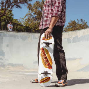 SlipperyJoe's Hot dog mard mustardスライス肉饅頭グリル スケートボード