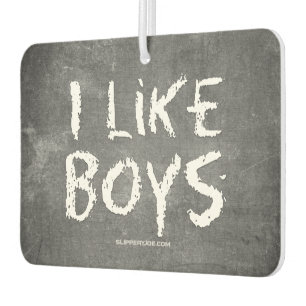 SlipperyJoe's I Like Boys 汚れた黒板の暗いテ カーエアーフレッシュナー