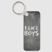 SlipperyJoe's I Like Boys 汚れた黒板 ダークテイスト キーホルダー (正面)