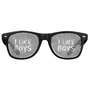SlipperyJoe's I Like Boys 汚れた黒板 ダークテイスト レトロサングラス