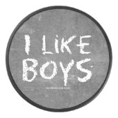 SlipperyJoe's I like Boys dirty Chalkboard'書 s アイスホッケーパック (正面)
