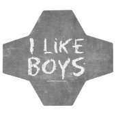 SlipperyJoe's I like boys dirty chalkboard 書's サッカーボール (フラット)