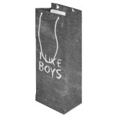 SlipperyJoe's I like boys dirty chalkboard 書's ワインギフトバッグ (裏面アングル)