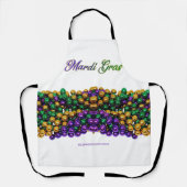 SlipperyJoe's iconic Mardi Gras–themed image elega エプロン (正面)