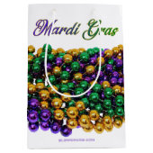 SlipperyJoe's iconic Mardi Gras–themed image elega ミディアムペーパーバッグ (正面)