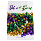SlipperyJoe's iconic Mardi Gras–themed image elega ミディアムペーパーバッグ (裏面)
