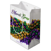 SlipperyJoe's iconic Mardi Gras–themed image elega ミディアムペーパーバッグ (裏面アングル)