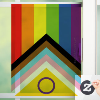 SlipperyJoe's Intersex Progressプライドフラグゲイgif ウィンドウサイン