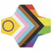 SlipperyJoe's Intersex Progressプライドフラグゲイgif サッカーボール (フラット)