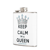 SlipperyJoe's Keep Calm Queen のロイヤルクラウンダイヤモンド フラスク (左)