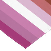 SlipperyJoe's Lesbianプライド国旗のフェミニン口紅 ショートテーブルランナー (コーナー)