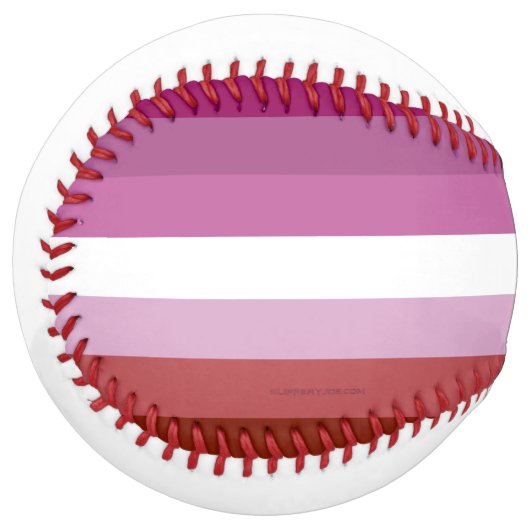 SlipperyJoe's Lesbianプライド国旗のフェミニン口紅 ソフトボール (正面左)