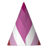 SlipperyJoe's Lesbianプライド国旗のフェミニン口紅 パーティーハット (裏面)