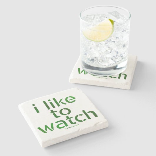 SlipperyJoe's Like to Watch Voyeurismトムを覗き見る ストーンコースター (横)