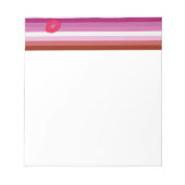 SlipperyJoe's Lipstick Lesbianプライドフラグゲイギフト ノートパッド (正面)