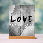 SlipperyJoe's Loveは色のないことわざ白黒 アクリルサイン (ニュートラル)