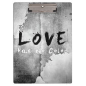 SlipperyJoe's Loveは色のないことわざ白黒 クリップボード (正面)