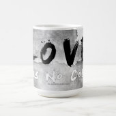 SlipperyJoe's Loveは色のないことわざ白黒 コーヒーマグカップ (中央)
