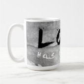 SlipperyJoe's Loveは色のないことわざ白黒 コーヒーマグカップ (左)