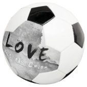 SlipperyJoe's Loveは色のないことわざ白黒 サッカーボール (3/4)