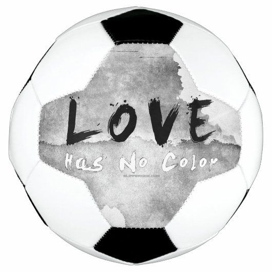 SlipperyJoe's Loveは色のないことわざ白黒 サッカーボール (正面)
