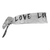 SlipperyJoe's Loveは色のないことわざ白黒 タイヘッドバンド (回転270)