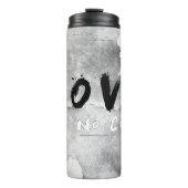 SlipperyJoe's Loveは色のないことわざ白黒 タンブラー (正面)