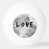 SlipperyJoe's Loveは色のないことわざ白黒 卓球ボール (正面)