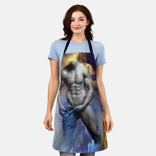 SlipperyJoe's Man steamy shirtless abs sixpack put エプロン (着用した状態)