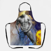 SlipperyJoe's Man steamy shirtless abs sixpack put エプロン (正面)