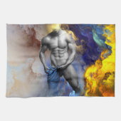 SlipperyJoe's Man steamy shirtless abs sixpack put キッチンタオル (横)