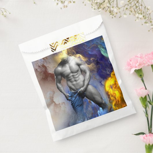 SlipperyJoe's Man steamy shirtless abs sixpack put フェイバーバッグ (封をした状態)