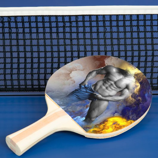 SlipperyJoe's Man steamy shirtless abs sixpack put 卓球ラケット (インサイチュ)