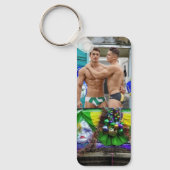 SlipperyJoe's Mardi Grasマスクビーズの装飾 キーホルダー (正面)