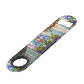 SlipperyJoe's Mardi Grasメンパープル金ゴールドグリーンバル スピード栓抜き (正面アングル)