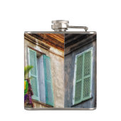 SlipperyJoe's Mardi Grasメンパープル金ゴールドグリーンバル フラスク (裏面)