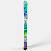 SlipperyJoe's Mardi Grasメンパープル金ゴールドグリーンバル Samsung Galaxyケース (右側面)