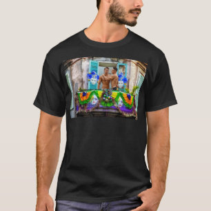 SlipperyJoe's Mardi Grasメンパープル金ゴールドグリーンバル Tシャツ