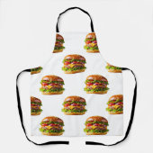 SlipperyJoe's mouthwatering cheeseburger crispy ba エプロン (正面)