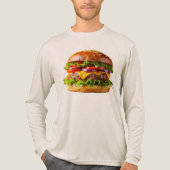 SlipperyJoe's mouthwatering cheeseburger crispy ba トライブレンドＴシャツ (正面)